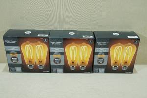 lot 32 image: Three 2-Packs LED Vintage Style Light Bulbs