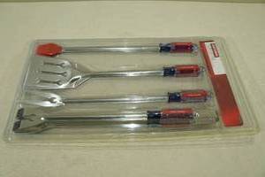 lot 34 image: Craftsman 4-Piece BBQ Accessory Set