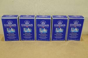 lot 50 image: 5 Goddards Silver Polishing Cloths