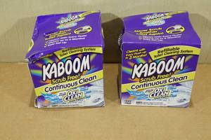 lot 51 image: 2 Kaboom Refillable Toilet Cleaning Systems