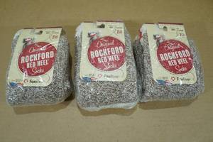lot 55 image: Three 2-Packs Fox River Rockford Red Heel Socks -XL