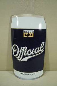 lot 128 image: Bells Beer Can 3D Embossed Metal Sign