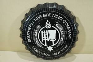 lot 129 image: Southern Tier Brewery Bottle Cap Metal Sign