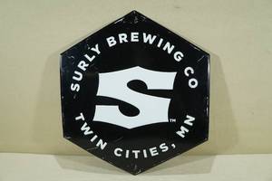 lot 132 image: Surly Brewing Embossed Metal Sign