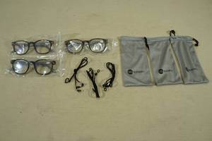 lot 144 image: 3 Pairs Blumoky Blue Light Glasses -1.50