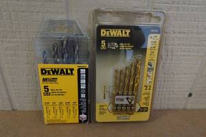 lot 171 image: Two DeWalt 5-Piece Drill Bit Sets