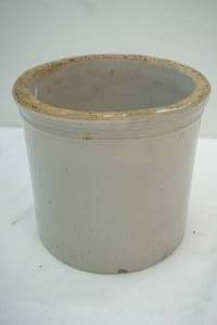 lot 16 image: stoneware  crock