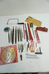 lot 109 image: files, drill bits ,sears plane