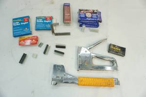 lot 115 image: power fast cable tacker, arrow stapler, staples