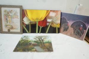lot 158 image: oil on canvas scenery picture