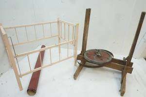 lot 160 image: vintage butter churn parts