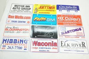 lot 253 image: dealer license plates