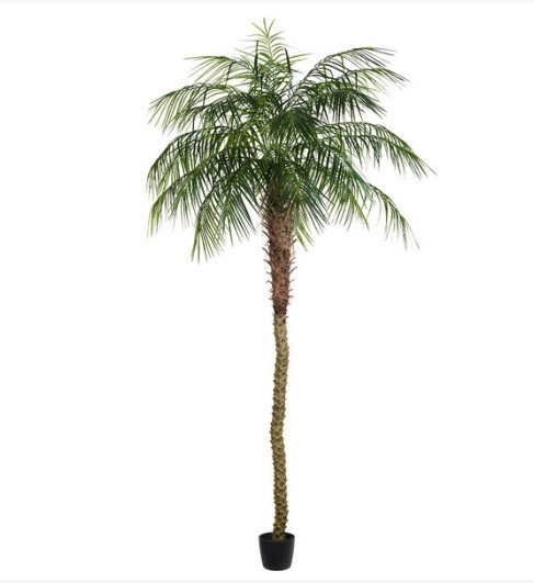lot 408 image: NEW Pallet of Vickerman Items - 8 Nine Foot Green Potted Phoenix Palm Trees