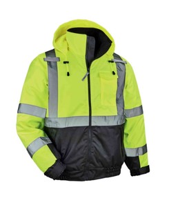 lot 424 image: Pallet of NEW Ergodyne 8377 Type R Class 3 Quilted Bomber Jackets - Already Personalized for Border States
