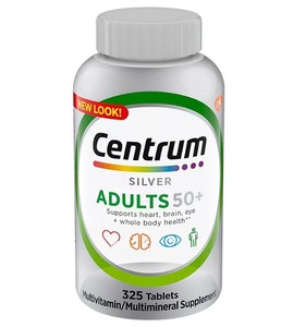 lot 444 image: Centrum Silver Adult Multivitamin Tablet, Age 50 and Older (325 ct.)