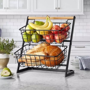 lot 456 image: NEW Members Mark 2-Tier Snack Stand with Removable Baskets