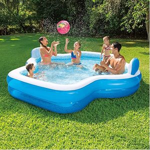 lot 520 image: NEW Members Mark Mosaic Family Inflatable Pool - 10 Feet Long