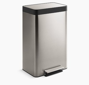 lot 542 image: Kohler 47L Step Trash Bin - Like New with Small Scratches on top