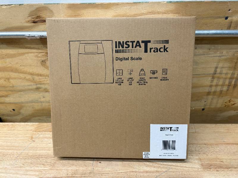 Instatrack Digital High Capacity Bathroom Scale Black