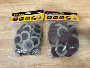 TOLSEN Lot of 2 Packages of- Roll Lock Discs