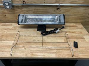 HEAT STORM Tradesman 1,500-Watt Electric Outdoor Infrared Quartz Portable Space Heater with WallCeiling Mount and Remote