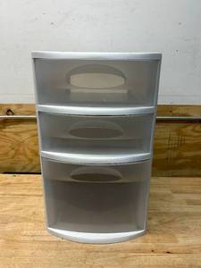Plastic Storage Cabinet- 3 Drawer