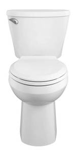 AMERICAN STANDARD Mainstream White Elongated Chair Height 2-piece WaterSense Toilet 12-in Rough-In Size (Ada Compliant)