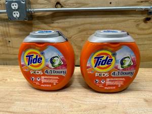 TIDE Lot of 2-  Pods Plus Downy Turbo Laundry Detergent Pacs, April Fresh (54 per container)