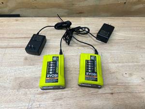 RYOBI Lot of 2- 40v Battery Chargers