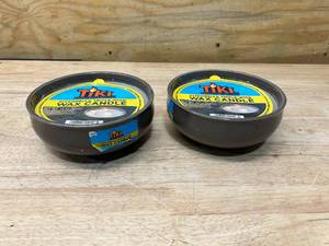TIKI Lot of 2- Citronella Triple Wick Wax Candles