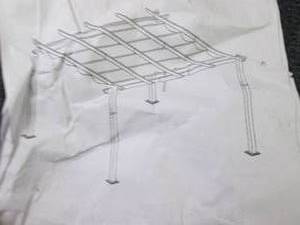 lot 232 image: Morgan Aluminum 10x13 Pergola open ...