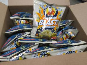 lot 233 image: 12- 4oz Bags Cheddar Blast Popcorn...