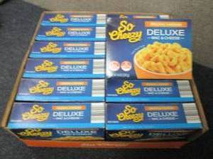 lot 238 image: 12- 14 oz Boxes So Cheezy Deluxe Ma...