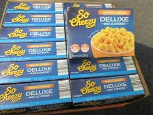 lot 239 image: 12- 14 oz Boxes So Cheezy Deluxe Ma...
