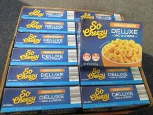 lot 240 image: 12- 14 oz Boxes So Cheezy Deluxe Ma...