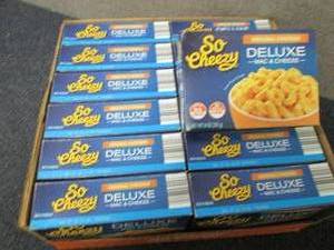 lot 241 image: 12- 14 oz Boxes So Cheezy Deluxe Ma...