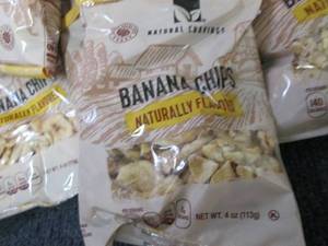 lot 280 image: 24- 4 oz Bags Banana Chips past dat...