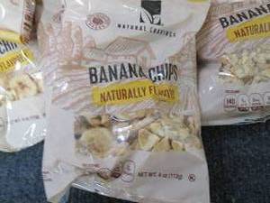 lot 282 image: 24- 4 oz Bags Banana Chips past dat...
