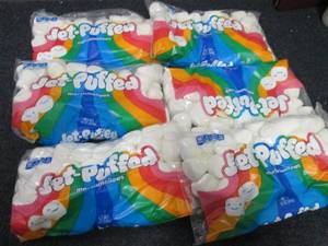 lot 294 image: 6- 12 oz Bags Jet Puffed Marshmallo...