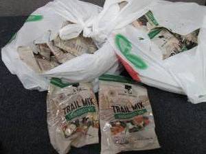 lot 286 image: 24- 3.5oz Bags Trail Mix past date,...
