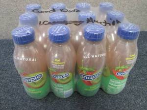 lot 341 image: 12- 16 oz Bottles Snapple KiwiStraw...