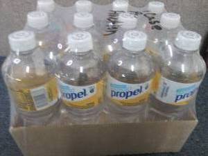lot 346 image: 12- 24 oz Bottles Propel Mango...