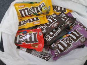 lot 365 image: 12 pks Assorted M&Ms...