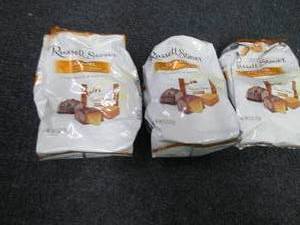 lot 402 image: 3- 6 oz Bags Russell Stover Caramel...