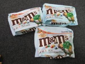 lot 406 image: 3- 7.4 oz Bags Crunchy Cookie M&M s...