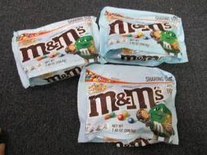 lot 407 image: 3- 7.4 oz Bags Crunchy Cookie M&M s...