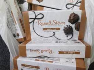 lot 410 image: 18- 1.7 oz Boxes Russell Stover Cho...