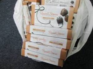 lot 411 image: 18- 1.7 oz Boxes Russell Stover Cho...