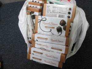 lot 412 image: 18- 1.7 oz Boxes Russell Stover Cho...