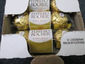 lot 415 image: Box of 12 - 1.3 oz Ferrero Rocher C...
